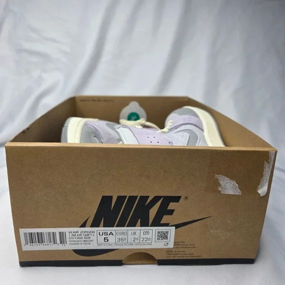 Nike Air Jordan 1 High Zoom CMFT 2 Photon Dust Grey Purple DV1305-005 Womens 5 - Picture 6 of 6